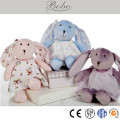 Wholesale Lovely Dressed plush rabbit/Bunny toy for Babies